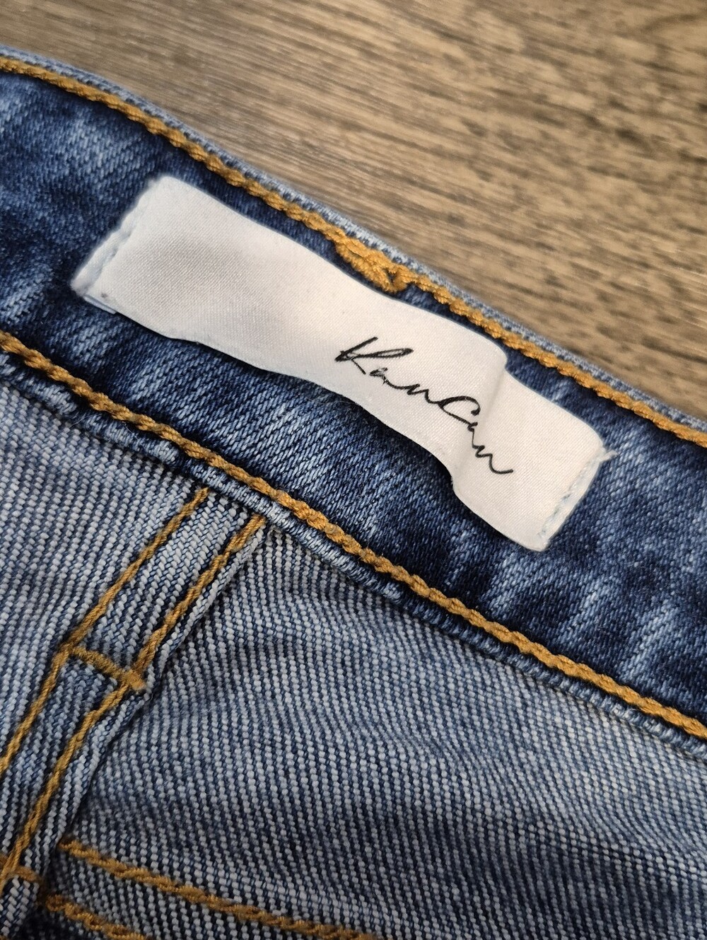 KanCan Jeans Audrina Blue Cropped Ankle Skinny Distressed Frayed Hem(Size 15/31) - Picture 5 of 6